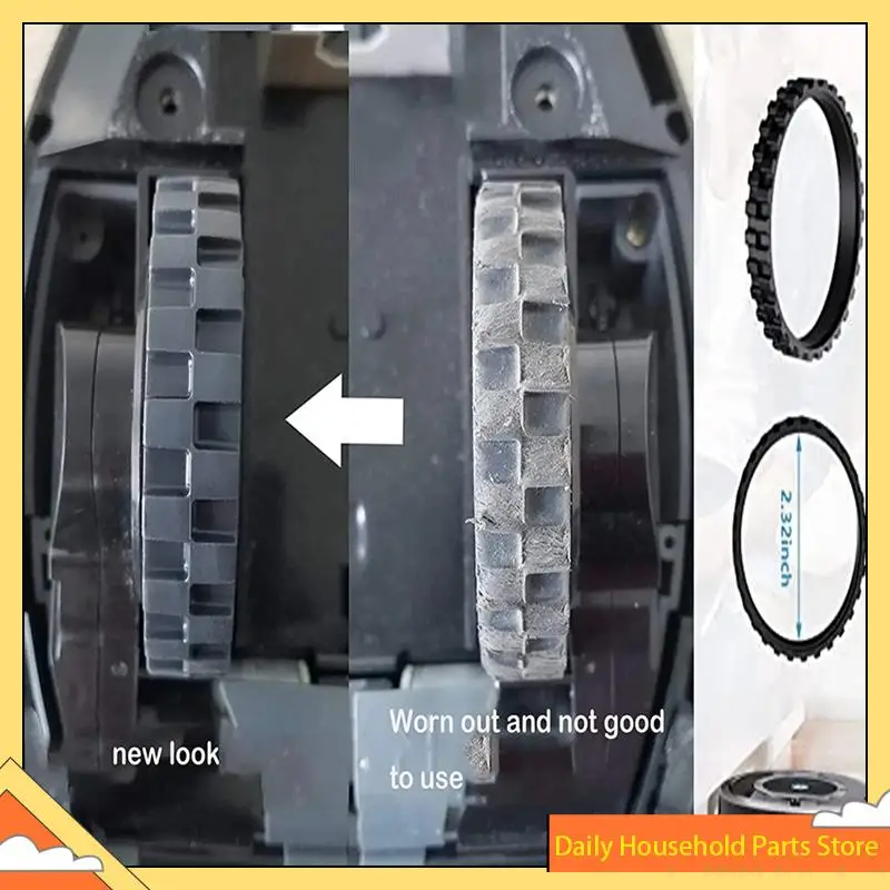 Penggantian Roda Depan dan Ban untuk Irobot Roomba 500 600 700 800 900 Seri 860 870 675 880 960 980 Aksesori Anti Selip Populer