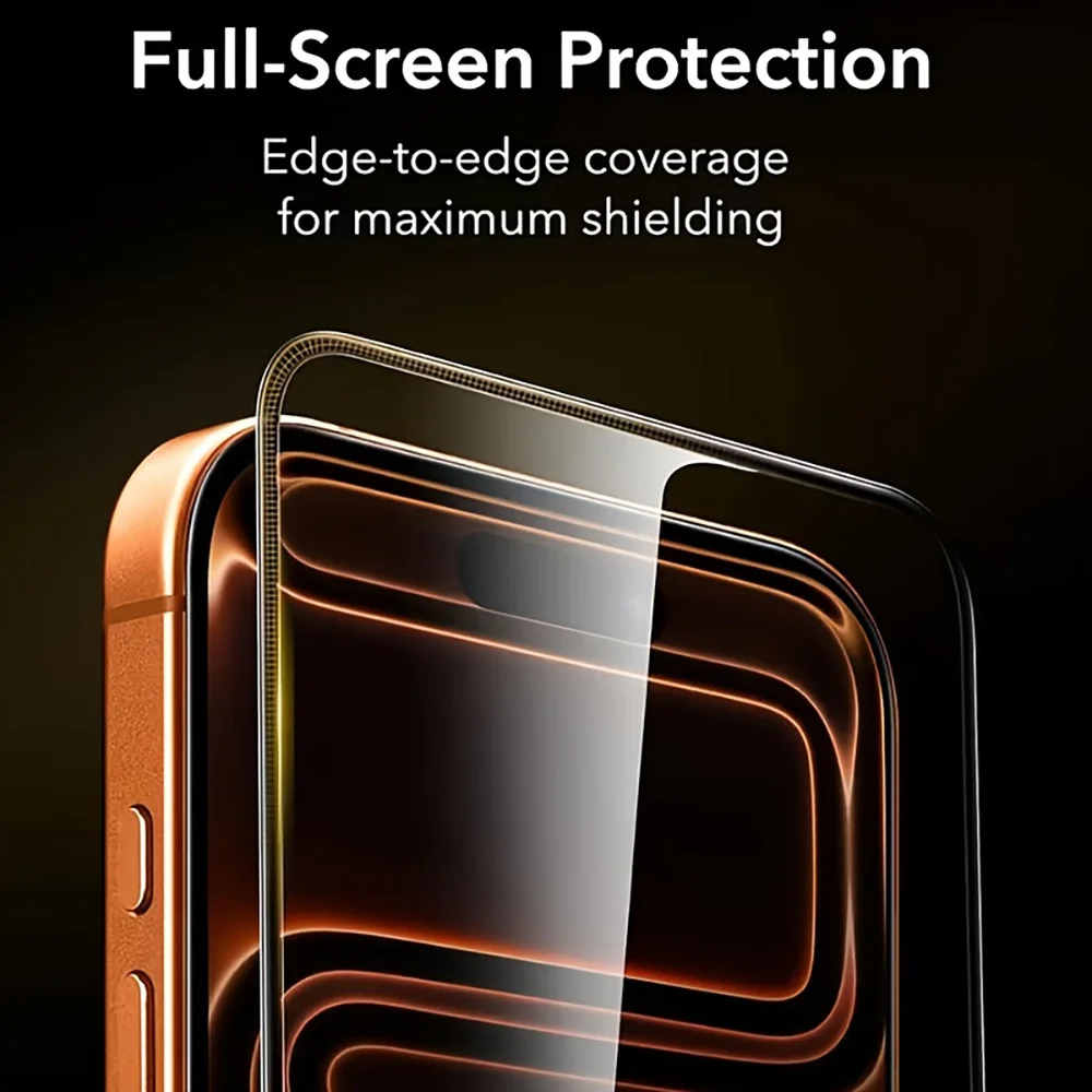 5 Stück Vollflächiger Displayschutz für iPhone 18 Pro Max 17 16 15 14 Plus 11 Pro 13 12 Mini Air 16e Gehärtetes Glas Schutzfolie – Detail 2