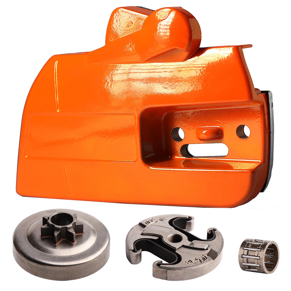 

Chainsaw Chain Brake Clutch Side Cover and .325" 7T Clutch Drum for Husqvarna 340 345 350 with Needle Bearing Replacement Parts