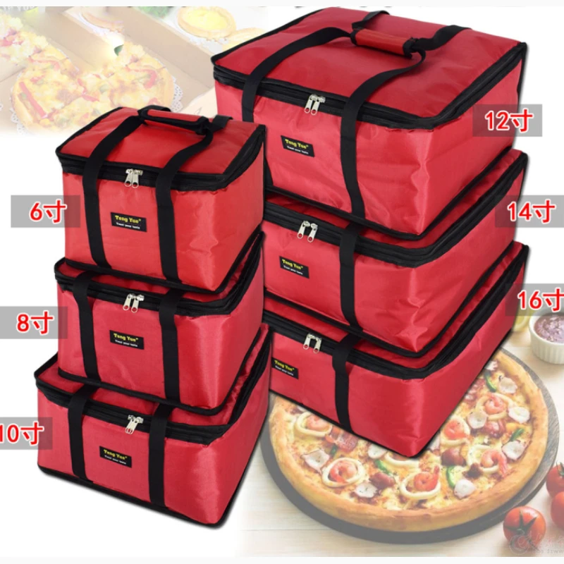 

Pizza Takeaway Insulation Bag 6/8/10/12/14/16 Inch Cake, Refrigerated Soup and Vegetables To Keep Warm and Custom Made