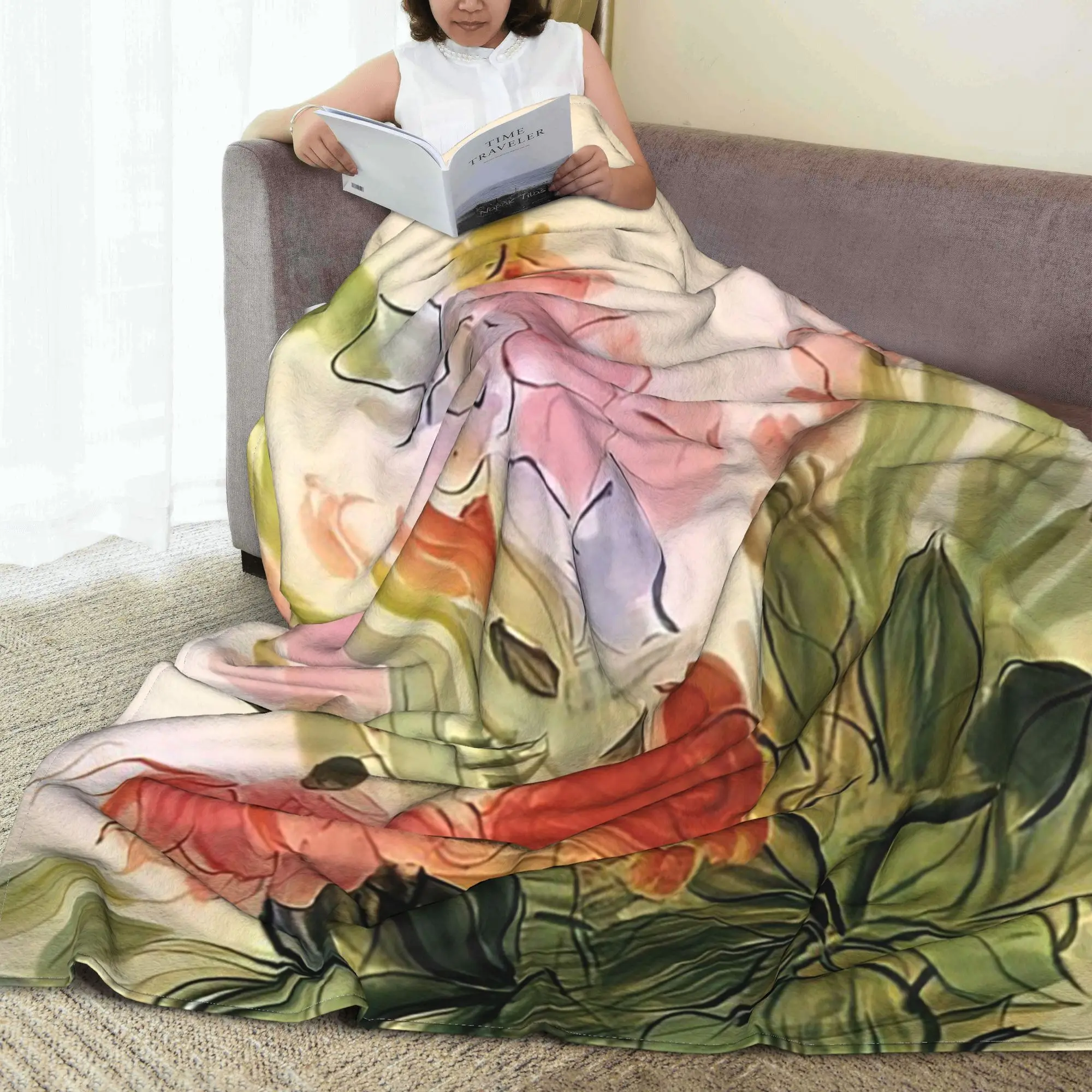 

Одеяла Raoul Dufy-GLADIOLI 1942 года, теплое флисовое одеяло для дивана, одеяло для дома, спальни, путешествий, покрывало, одеяло