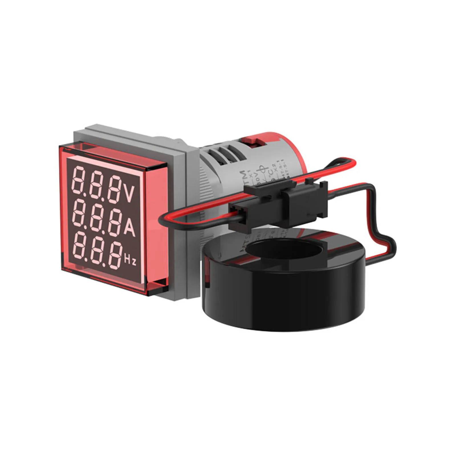 

1pc 22mm Voltmeter Ammeter Frequency Meter With 3-Digit LED Display Multimeter Current Volt Hertz Tester For Electrical Monitor