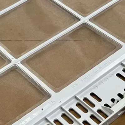 Pull Out Air Conditioning Screen Dust Cover For KFR-26GW N8HA1 Split AC Unit Fine Mesh Filter White Easy Clip-On Installation Re