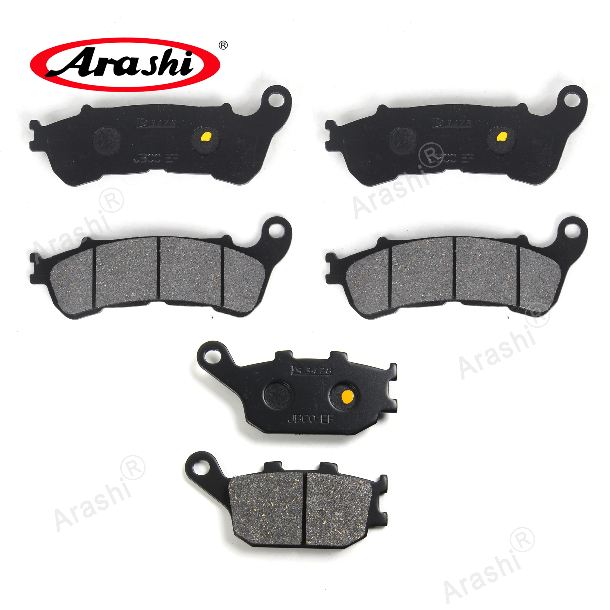 Arashi Front Rear Brake Pads For HONDA CBF 600 S ABS 2004 2005 2006 Motorcycle Discs Pad CBF600S ABS 2008 2009 2010 2011 2012