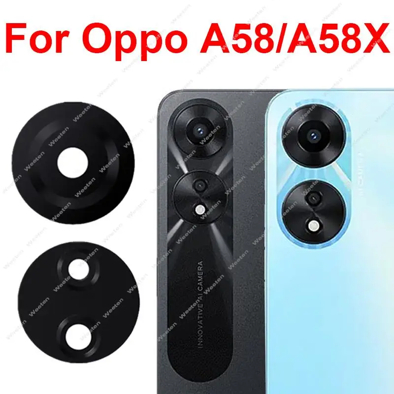 

Rear Camera Glass Lens For OPPO A58 A58X Back Camera Lens Glass Spare Parts