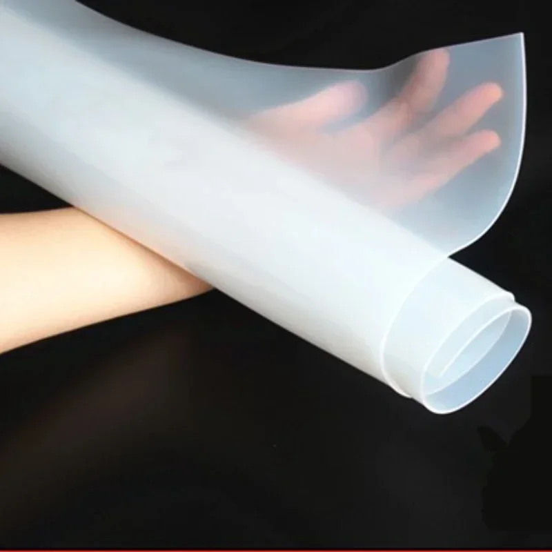 

0.1mm/0.2mm/0.3mm/0.5mm/0.8mm Top Quality Silicone Rubber Sheet 500mm Width 500mm Length Transparent Silicone Film