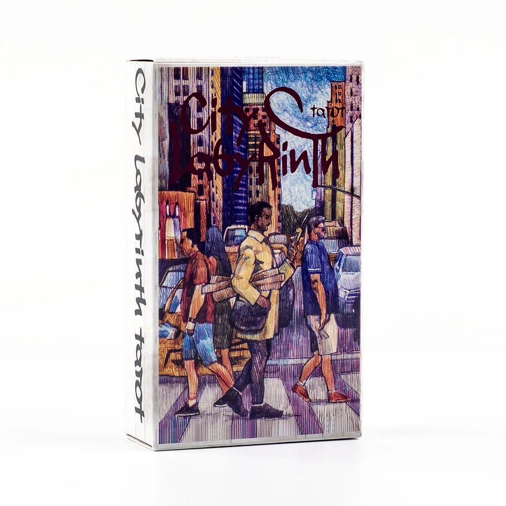 10.3*6cm City Labyrinth Tarot, 78 Cards Tarot Deck | Indy Tarot Pen-drawn about Life In New York In The Early 2000s
