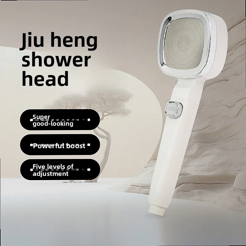 3-Speed High Pressure Handheld Shower Head with One-Button Pause