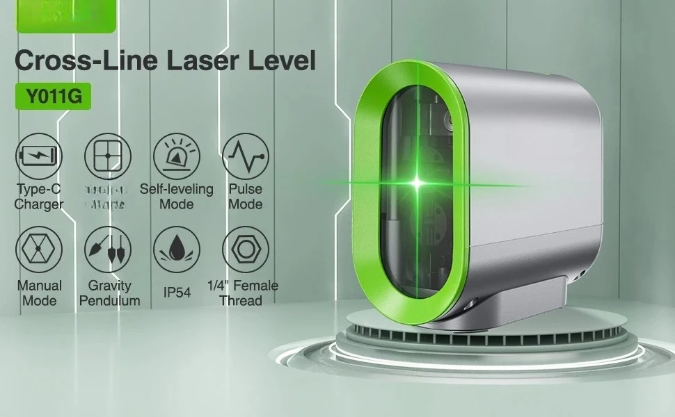High-precision 2-line mini small LD green light outdoor strong light fine line projector