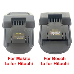 2Pcs Battery Adapter For Bosch For Makita Convert To for Hitachi / Hikoki 18V Batttery Power Tool Use BL1840 BSL1850 BL1860B