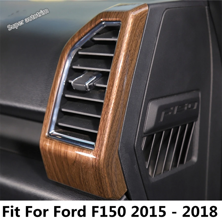 

Dashboard Side Air Conditioning AC Outlet Vent Frame Decoration Cover Trim For Ford F150 2015 - 2018 ABS Accessories Interior