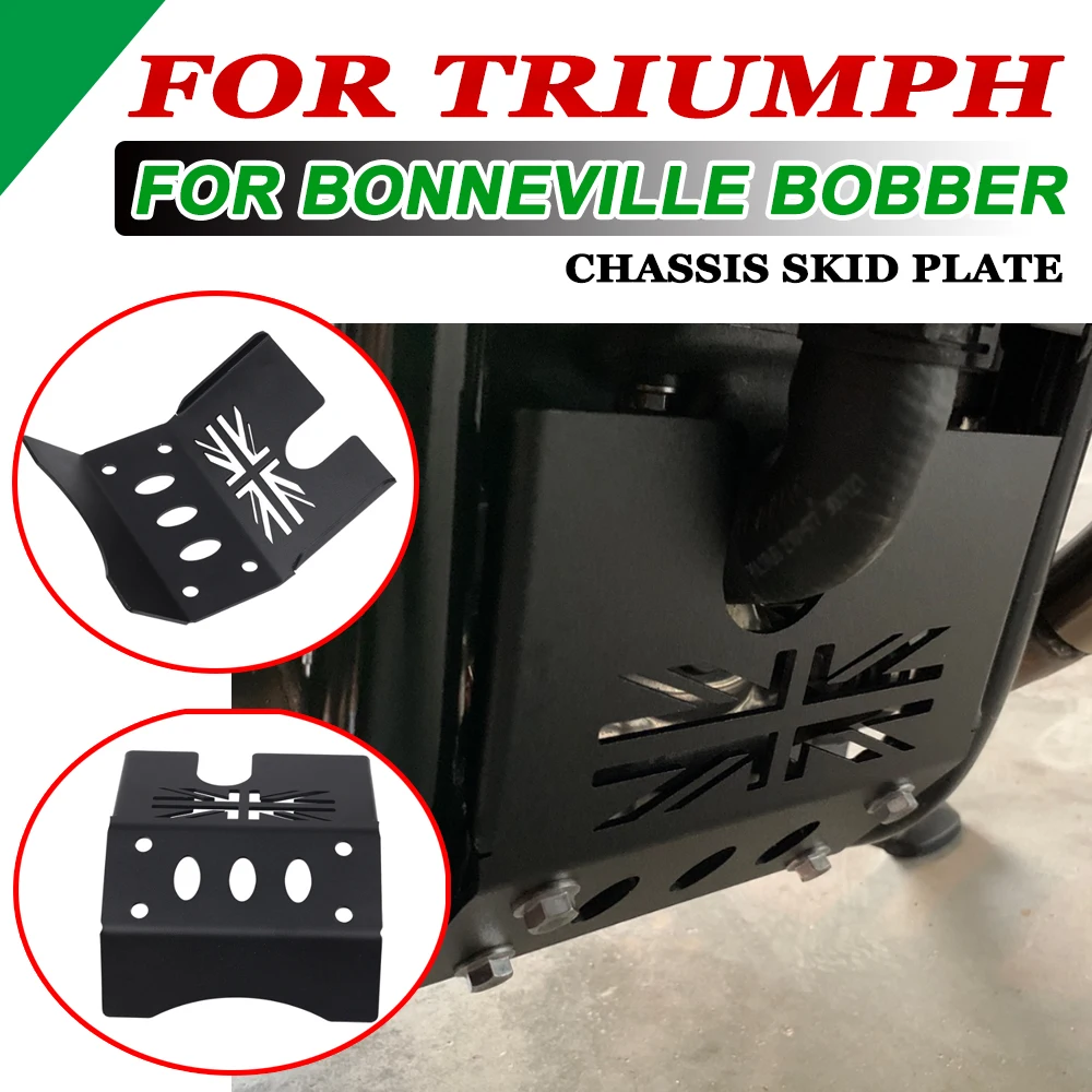 For TRIUMPH Bonneville Bobber Motorcycle Accessories Engin Protection Cover Chassis Under Guard Skid Plate Protective