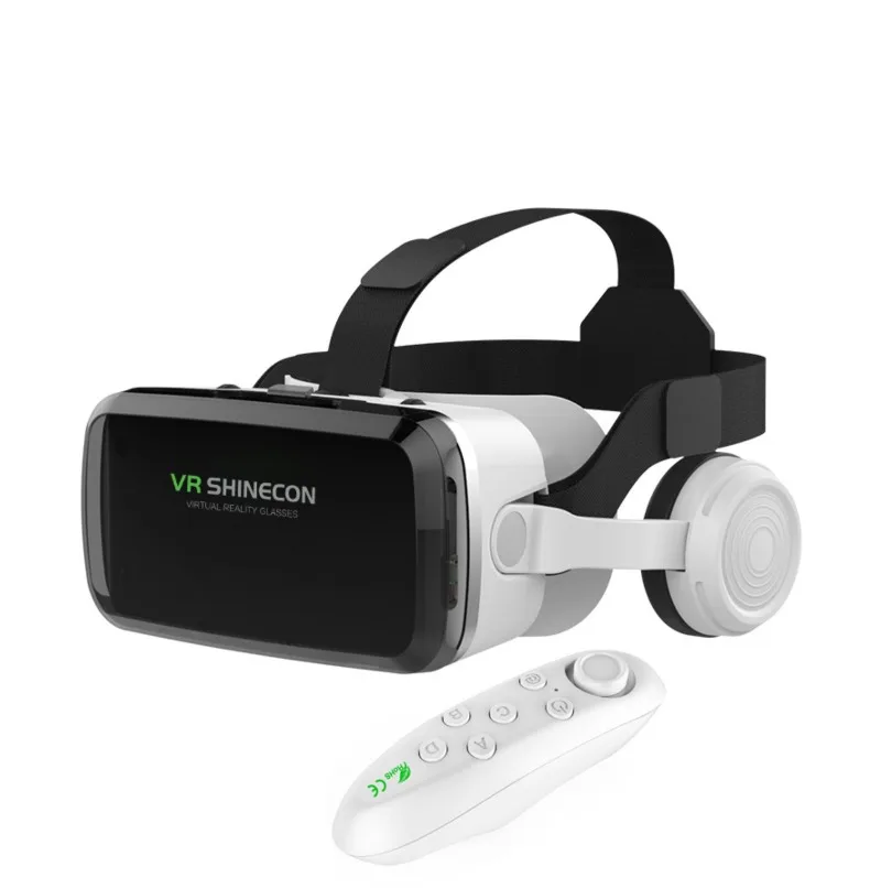 Wireless Virtual Reality Glasses IMAX Huge Screen 3D Glasses Google Cardboard Box VR Headset for 4.7-7.2" Phone,Support Gamepad view 6