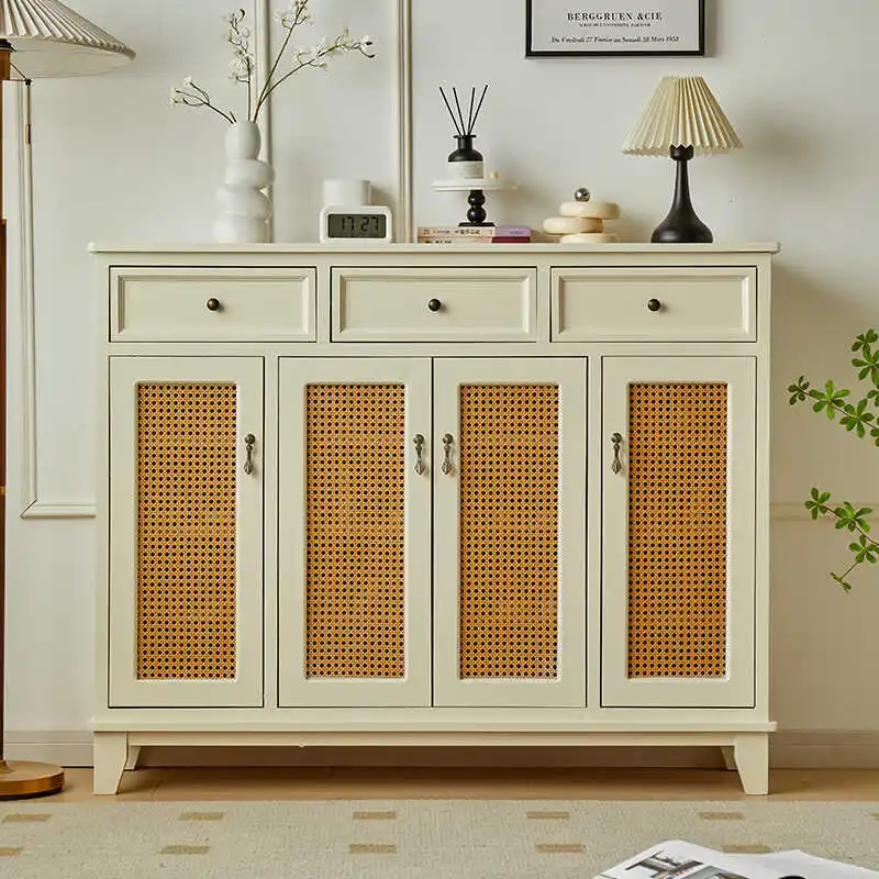 

Tall Cream Wooden Shoe Cabinet Modern Natural Space Saving Storage Shoe Rack Living Room Organizer Szafka Na Buty Furniture Home