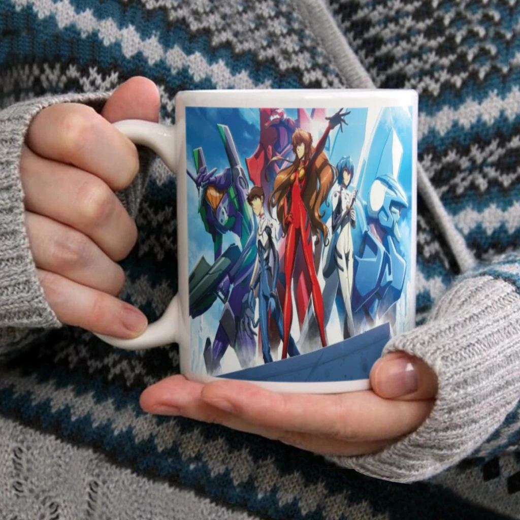 G-Genesis E-Evangelion Eva Ceramic Cup Coffee Oatmeal Breakfast Cup Creative Personality Mug