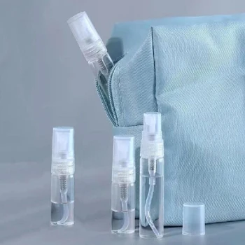 1ml,2ml,3ml,5ml Clear Glass Spray Bottles Atomizer Perfume Bottles Refillable Parfum Cosmetic Container