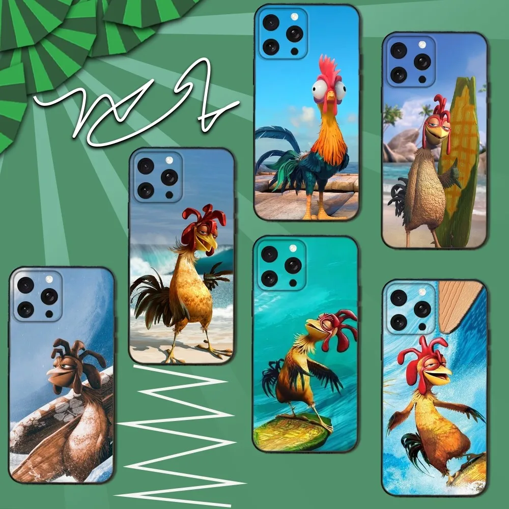 

Chicken J-Joe Surf Phone Case For iPhone 16e,16,15,14,13,12,11,Pro,X,XS,Max,XR,Plus,Mini Soft Black Cover