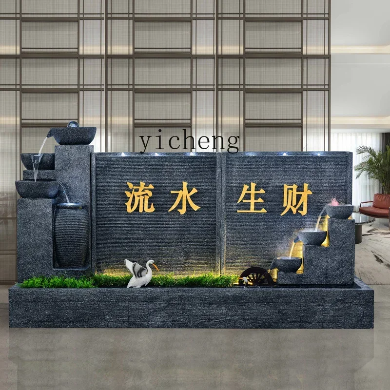W28 European-style Flowing Water Fountain Water Curtain Wall Flowing Water Wall Company Garden Landscape Decoration Ornamen