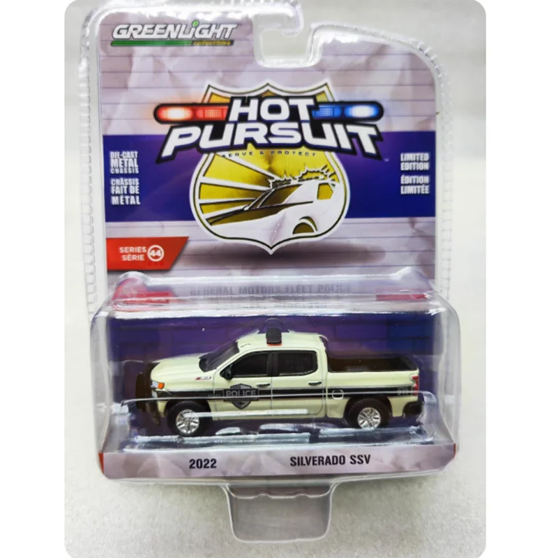 

GreenLight масштаб 1:64 2022, Silverado SSV пикап, модель автомобиля из сплава, классический сувенир для взрослых, подарок, статический дисплей, коллекция для хобби