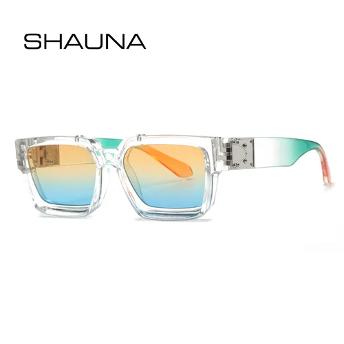 Imagen 1 del producto SHAUNA Retro gafas de sol cuadradas UV400