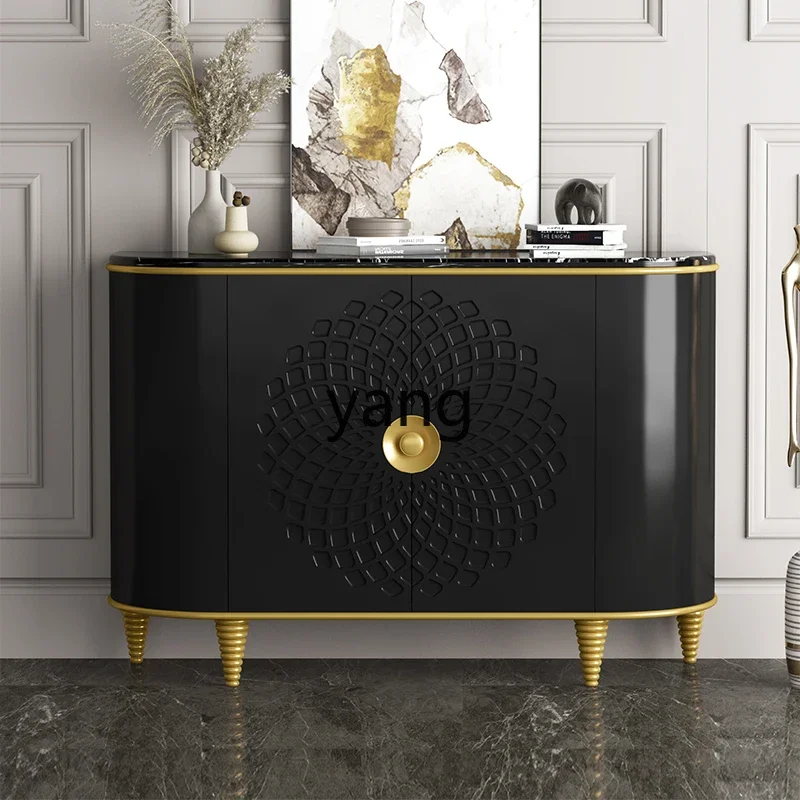 XYY light luxury Internet celebrity porch cabinet marble high-end locker simple small dining side cabinet