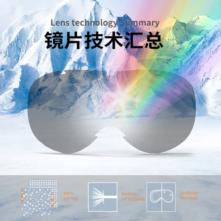 Ski Goggles Double Anti-fog Myopia Professional Equipment High Definition Breathable Windproof