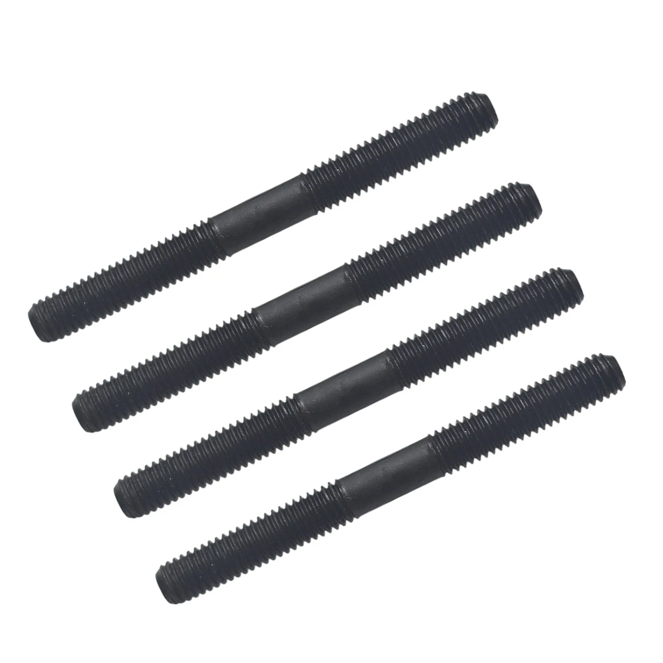 4Pcs M8*80 Total Length Double Head Screws 8.8 Strength Black Kit For Honda GX160 GX200 Predator 212 Non hemi Coleman CT200U