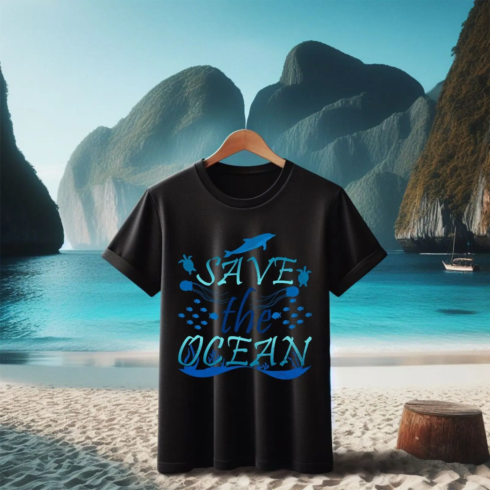 Save The Ocean T-shirt, Tee-shirt de conservation océanique, Tee-shirt de conservation planète bleue