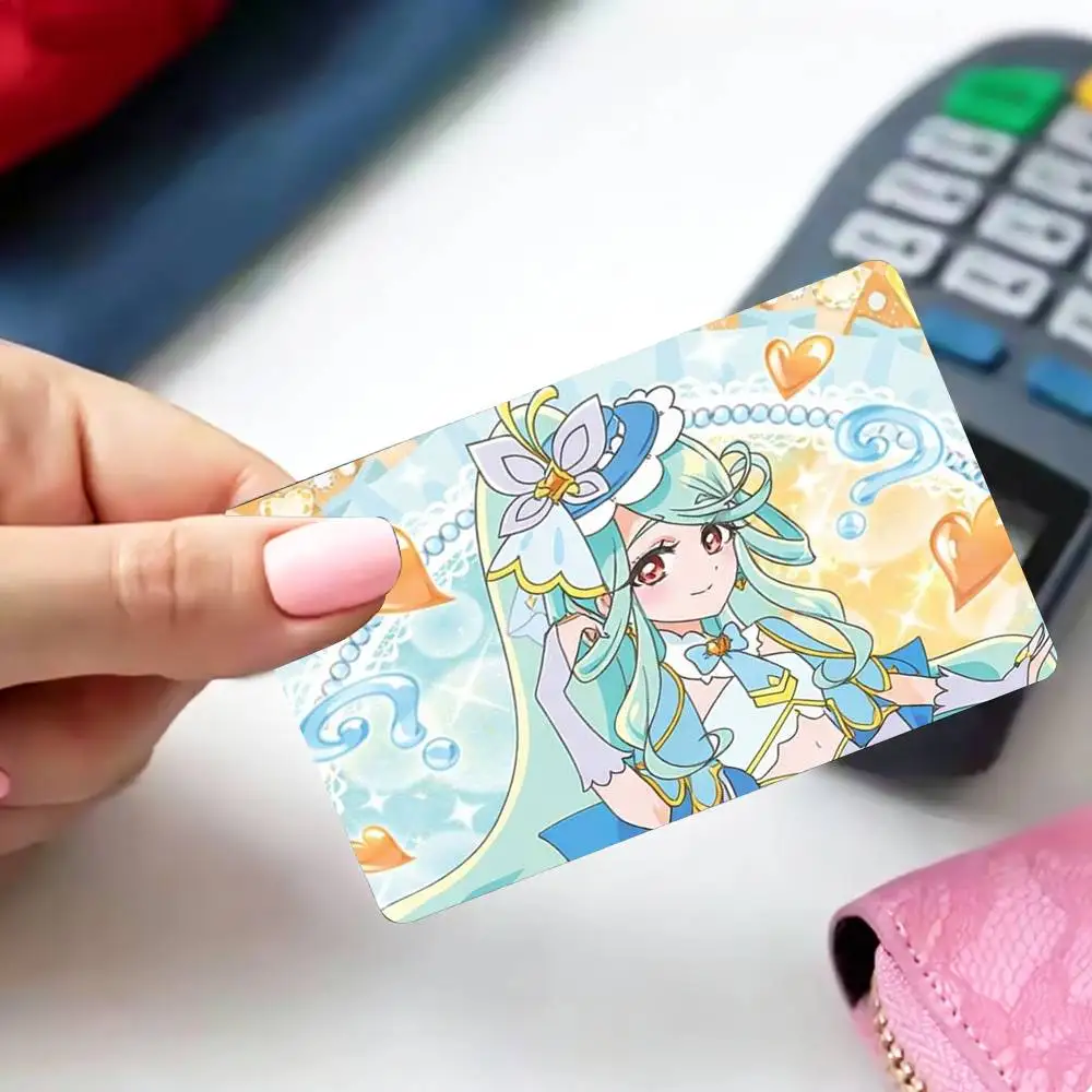 Pretty Cure Cure éclair   4pcs 1Set Card Stickers Small Waterproof Chip 4PCS Card Sticker Anti-Scratch