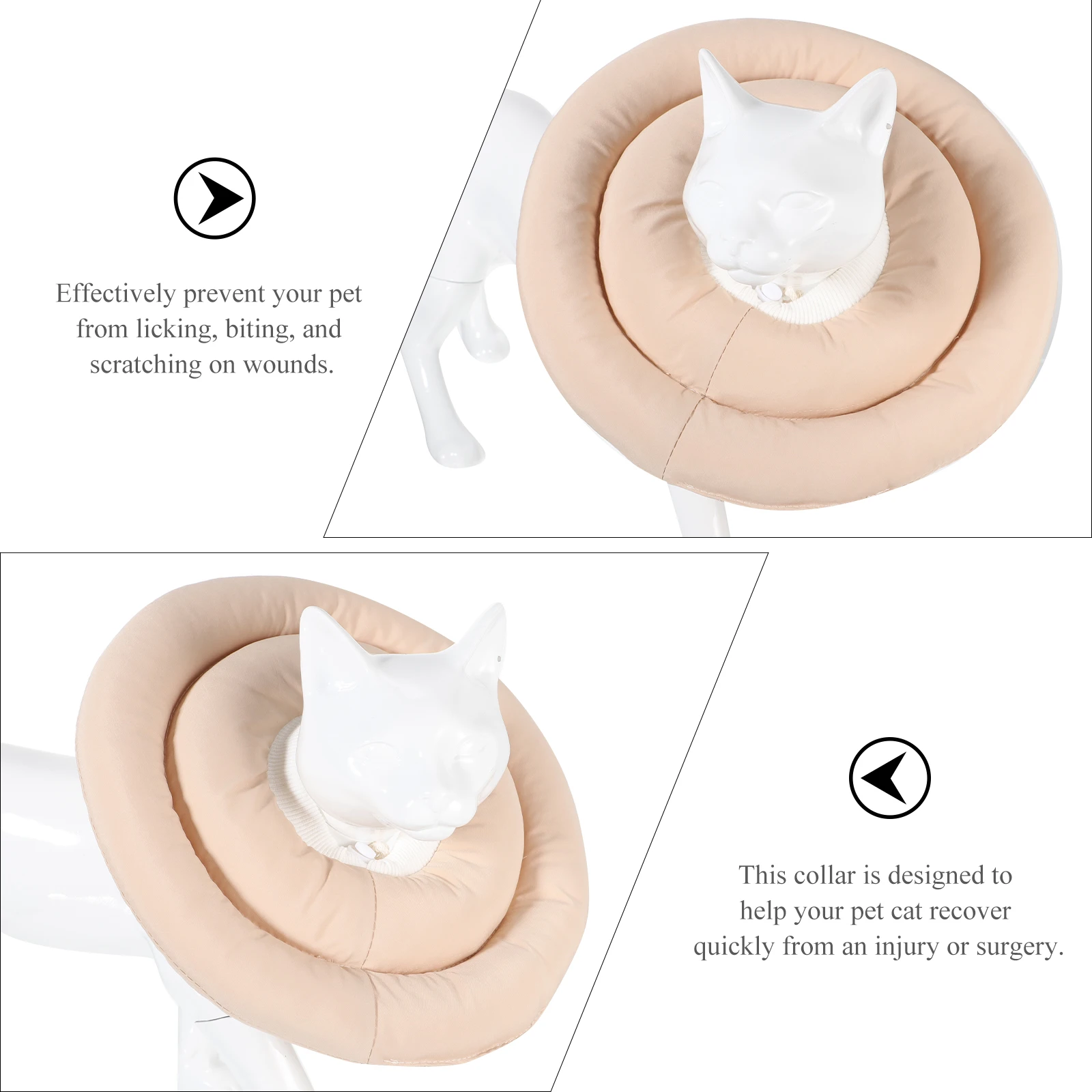 

Paw Tarcoal Collar Collars The Waterproof Cloth Is Filled with Pp Cotton Small Safety Cat
