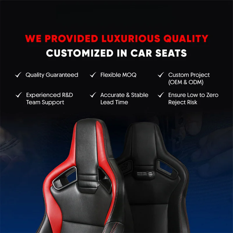 Auto Accessories Apex Carbon Fiber PU Leather Fixed Back Racing Bucket Seat For Car Modification