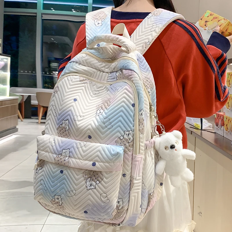 جديد أنثى الموضة قدرة عالية مقاوم للماء حقيبة ظهر للكلية العصرية المرأة محمول الحقائب المدرسية لطيف فتاة السفر حقيبة كتب باردة #2