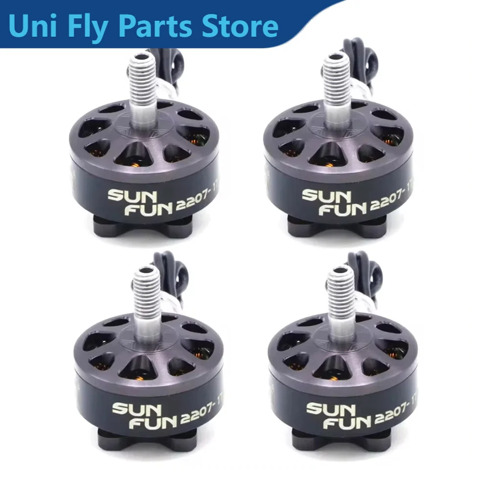 UniFly4pcs/lot SUN FUN 2207 1750KV 2450KV 2750KV CW Thread FPV Racing Brushless Motor For RC Drone Quadcopter Spare Parts