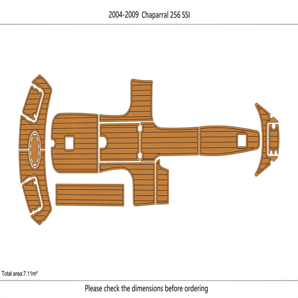 

2004-2009 Chaparral 256 SSI Кокпит Плавательная платформа, лук 1/4 дюйма, 6 мм, пол из пенопласта EVA