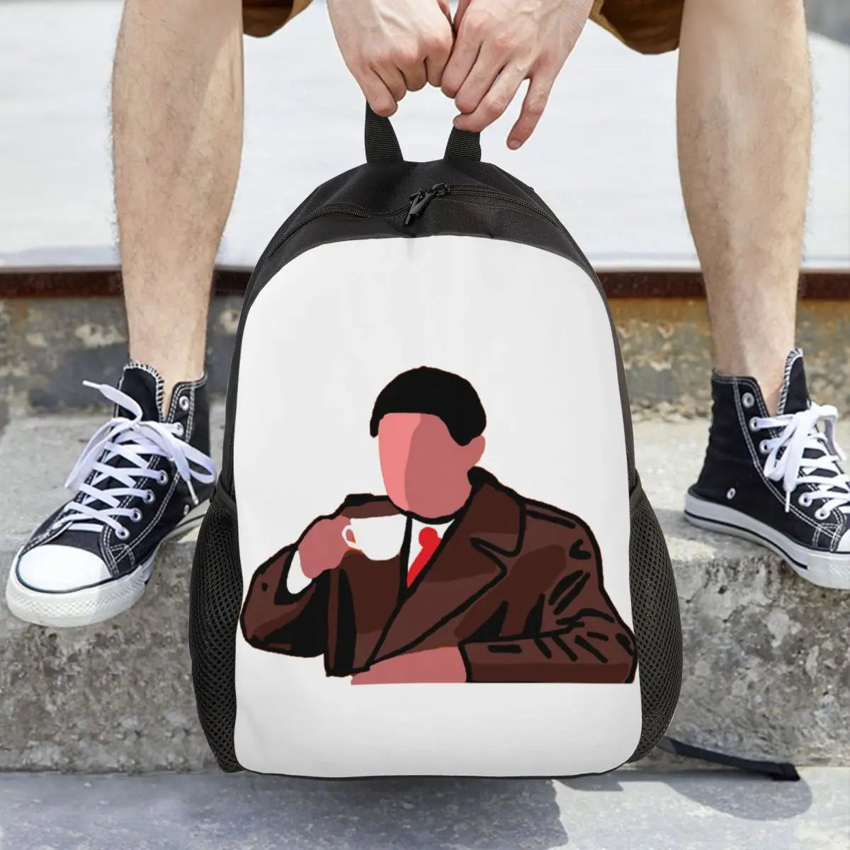 حقيبة ظهر للطلاب من Twin Peaks Agent Dale Cooper حقيبة مدرسية للمشي لمسافات طويلة والسفر حقيبة نهارية للرجال والنساء حقيبة كتب عصرية حقائب كتف #6