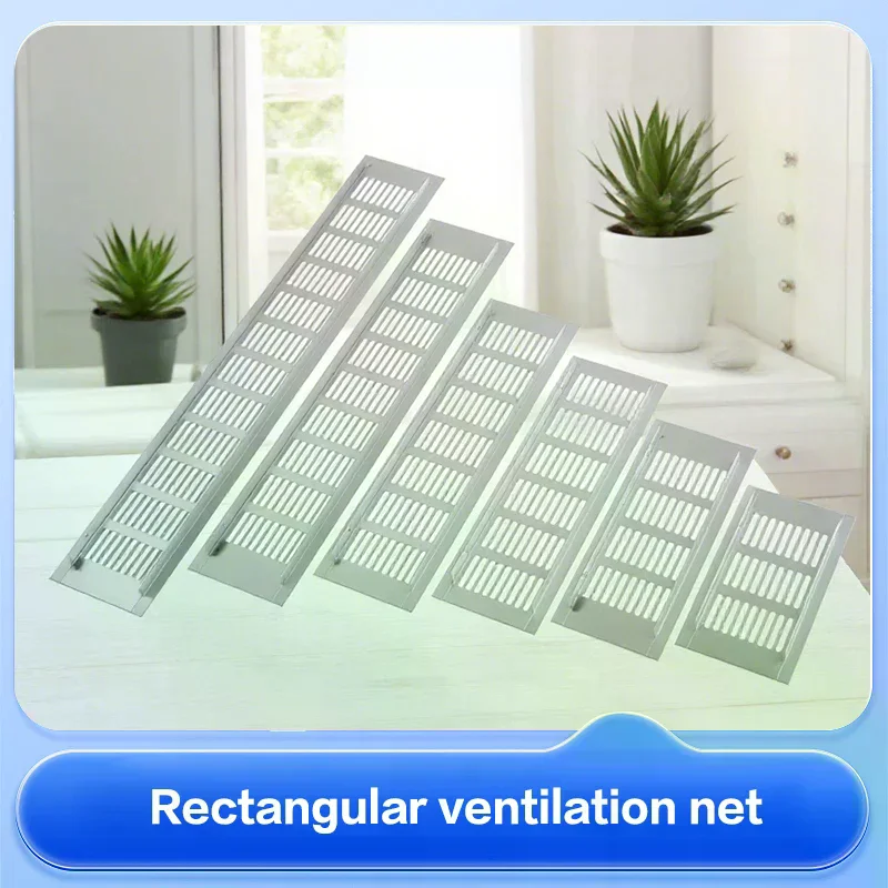 Vents Perforated Sheet Aluminum Alloy Air Vent Grille White Wall Ducting Ventilation Cover Web Plate Ventilation Grill