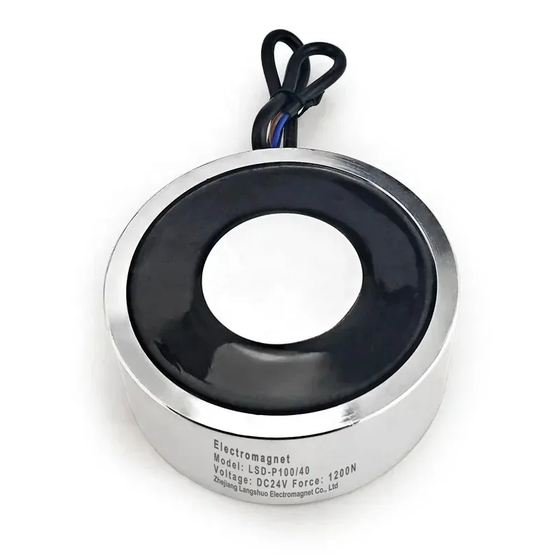 

Round Electromagnet DC Cylinder IP68 Electric Magnets Electromagnetic Solenoid Sucker Factory Custom Lifting Magnet