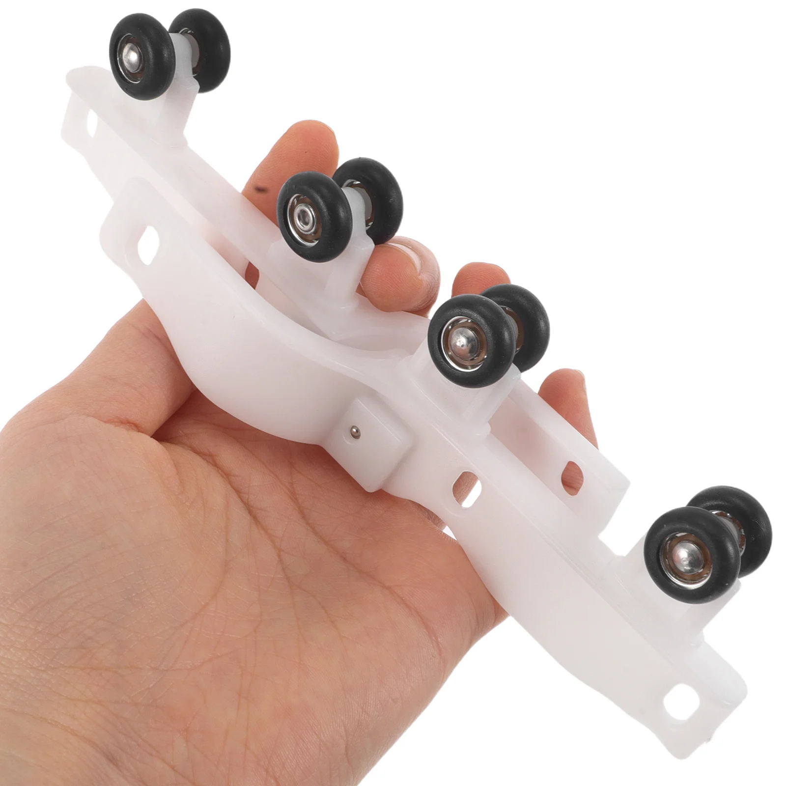 

Magnetic Closure Curtain Pulley Sliders High Loadbearing Wheels Anti-Rebound Structure For Bedroom Living Room Curtain