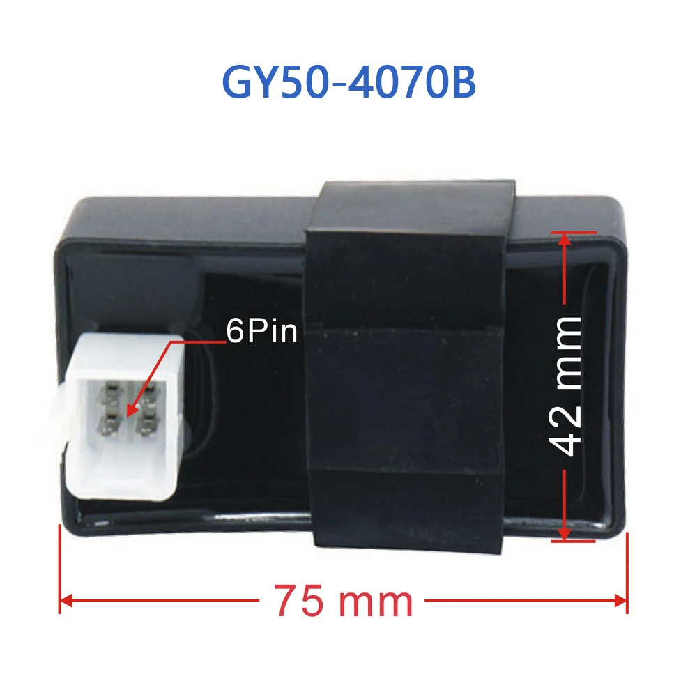 GY50-4070B GY6 Unlimited 6Pin CDI For GY6 50cc 4 Stroke Chinese Scooter Moped 1P39QMB Engine