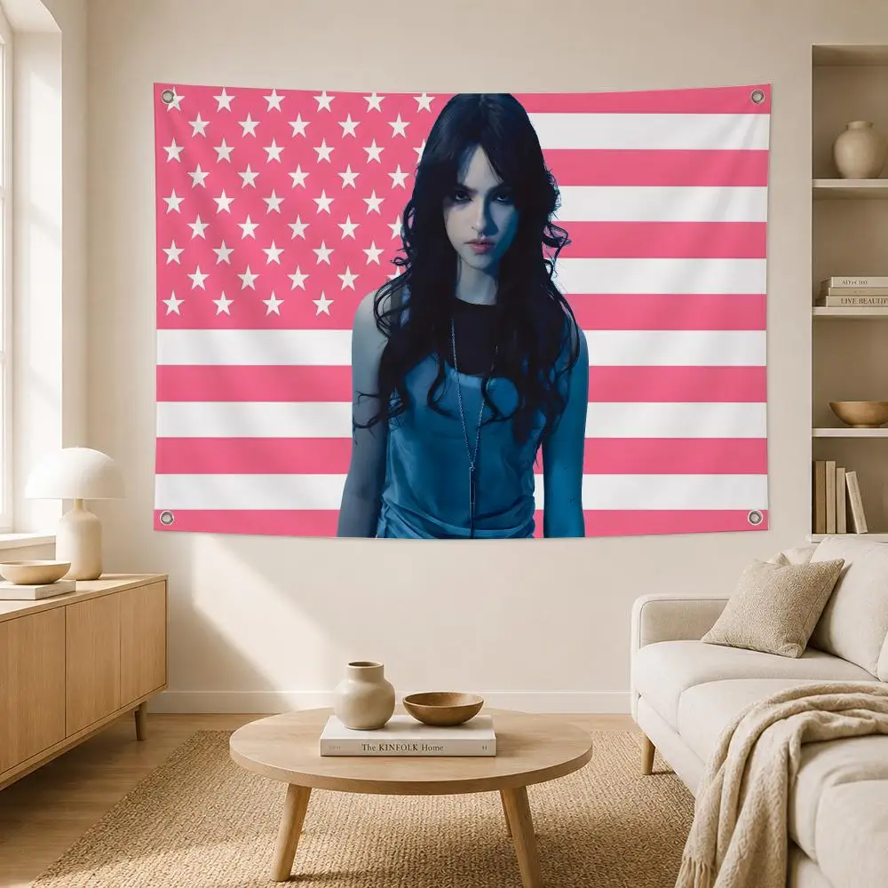 Singer Ari Abdul Flags Home Yard Garden Wall Hanging Flag Indoor Outdoor Banner Decor for Patio Backdrop Art