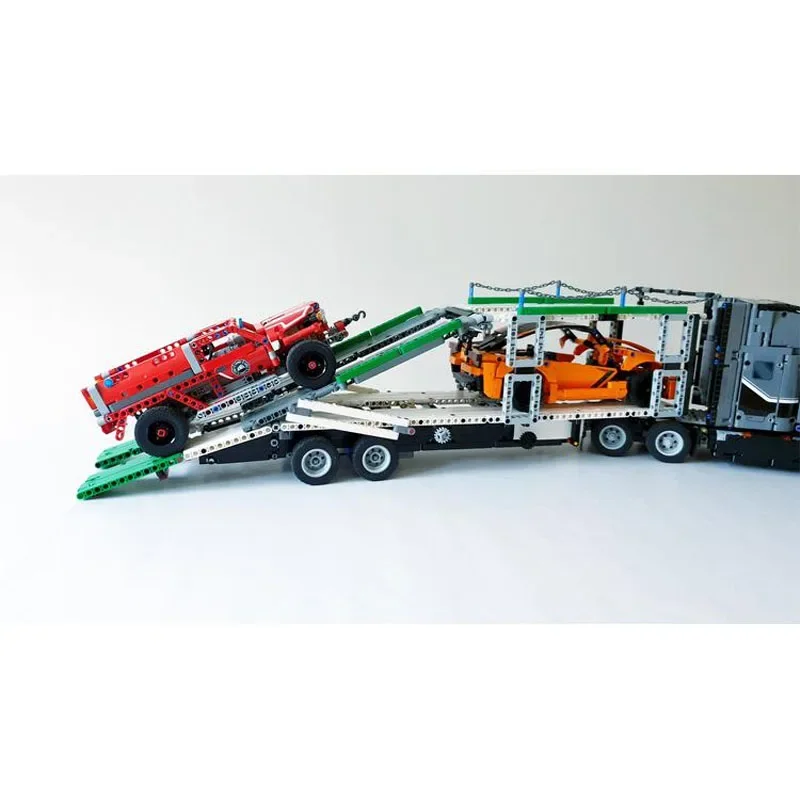 Classic MOC-44233 Car Transporter Semi Trailer 42078 Car Model 686PCS Assembly Parts High Difficulty Adult and Kids Toy DIY Gift