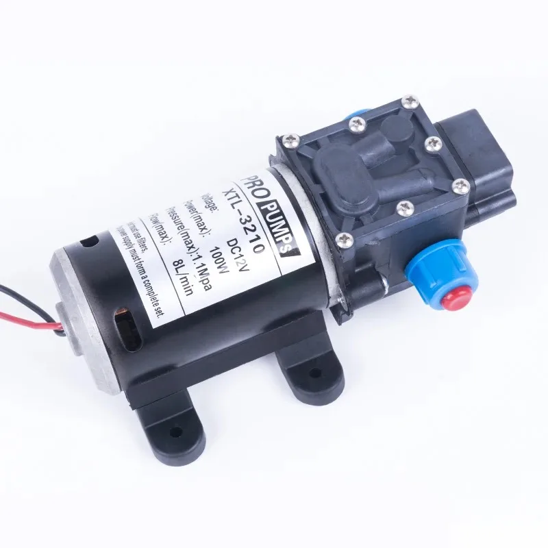 80W DC, 6 L/min, High-Pressure Diaphragm Pump, Self-Priming Pump, Automatic On/Off, Multifunctional Pump, 12V, 24V