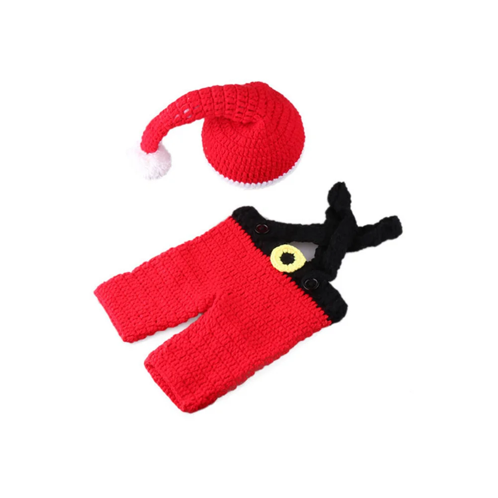 

1 Unit Santa Claus Hat for Baby Christmas Photography Outfit Newborn Cute Holiday Wear 0-4 Months Apparel Baby Christmas Hat