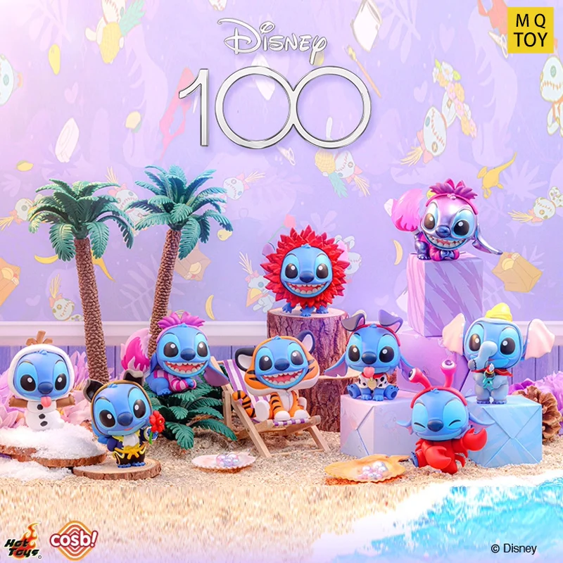 

Hot Toys Disney Stitch Blind Box 100 Series Stitch Cosbi Blind Box Mini Collectible Figurines Ornaments Cute Toy Gifts