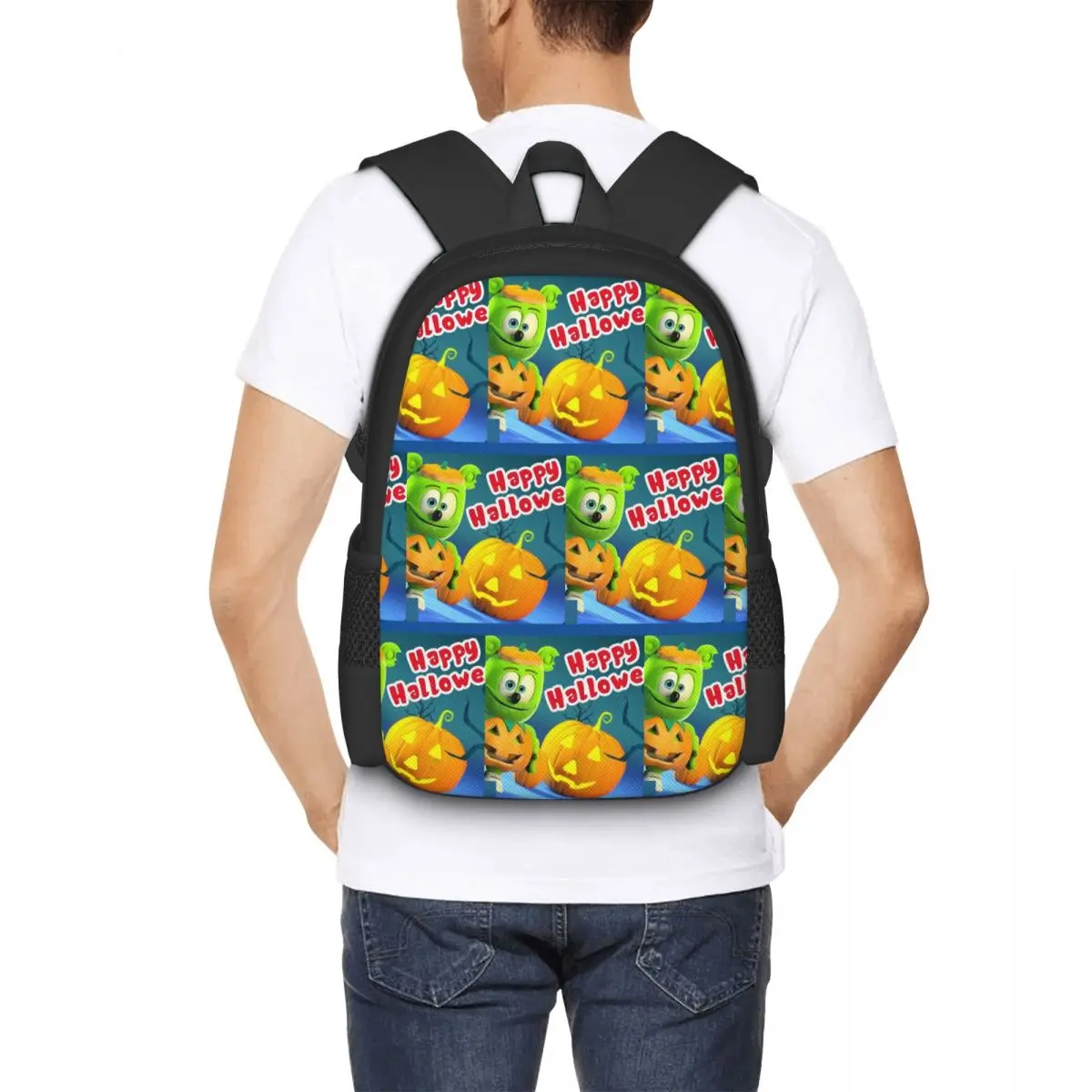 The Gummy Bear Song - Happy Halloween Backpack Hot Sale Daypack Large Capacity BookBag School Bag Shoulder Bags for Men Women