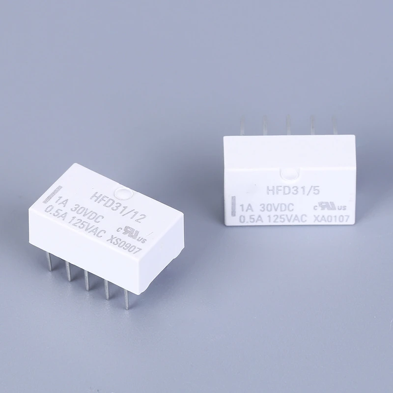 

5PCS/lot Relay HFD31/5 12 24-L1 L2 L1S L2S HFD31/5-S 12-S 24-S 1A 5V 12V 24V DIP SOP 10pin