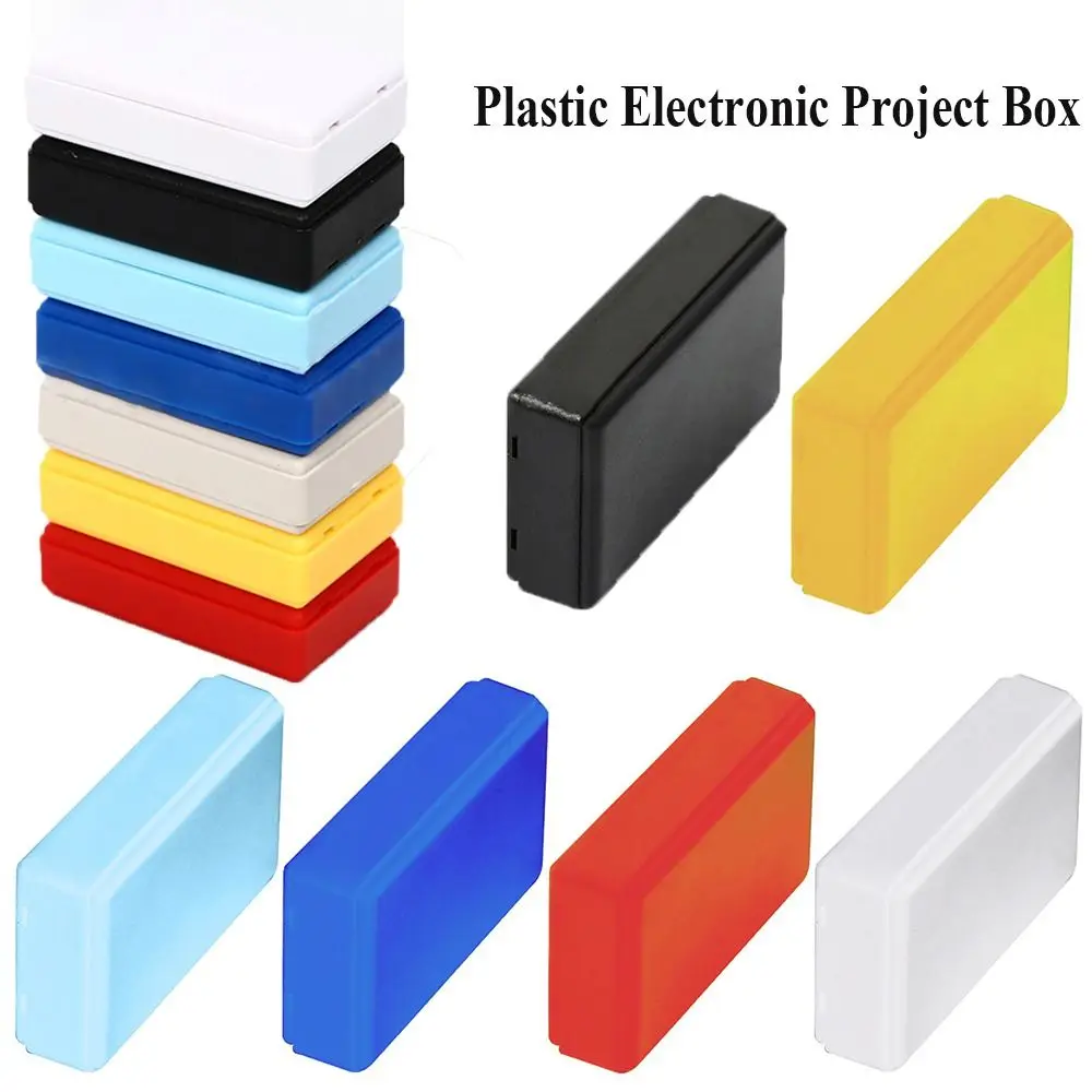 4pcs Plastic Waterproof Black/White/Blue DIY Housing Instrument Case Plastic Electronic Project Box Electric Supplies