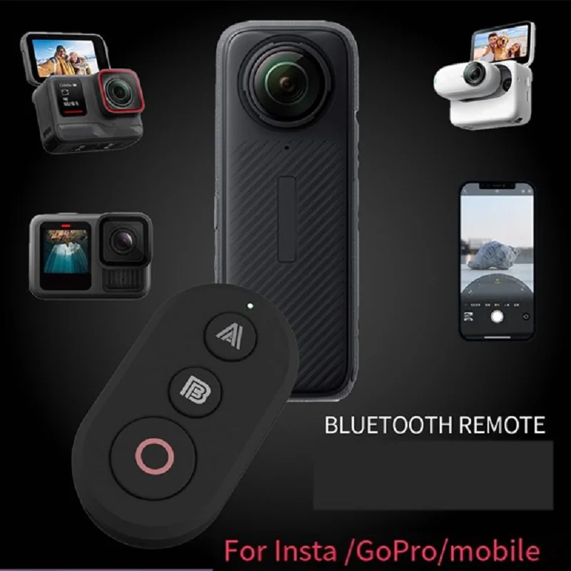 2025 Wireless Remote Control W Wrist Strap For Insta360 X2/X3/X4/Go3/S/ACE Pro/Pro2 Gopro 13-8 Series Action Camera,Wireless Rem - Image 3