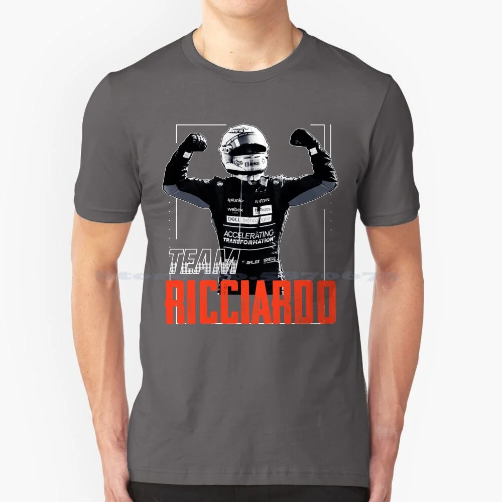 Ricciardo Helmet T Shirt 100% Cotton Tee Daniel Ricciardo Helmet Men Daniel Ricciardo Helmet Women