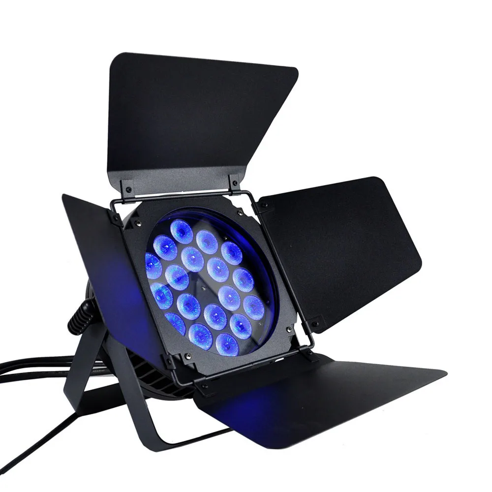 200W LED 18x18W RGBWA UV 6in1 Par Light Big Aluminum Alloy High Power Even Color Mixing for DJ Bar Disco Wedding